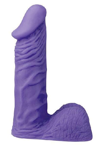 Фиолетовый стимулятор-фаллос XSKIN 6 PVC DONG - 15 см. от Dream Toys