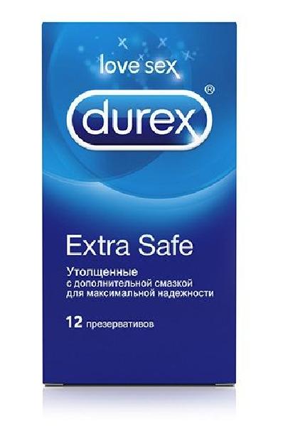 Утолщённые презервативы Durex Extra Safe - 12 шт. от Durex