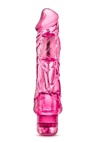 Розовый вибратор-реалистик Wild Ride - 23,5 см. от Blush Novelties