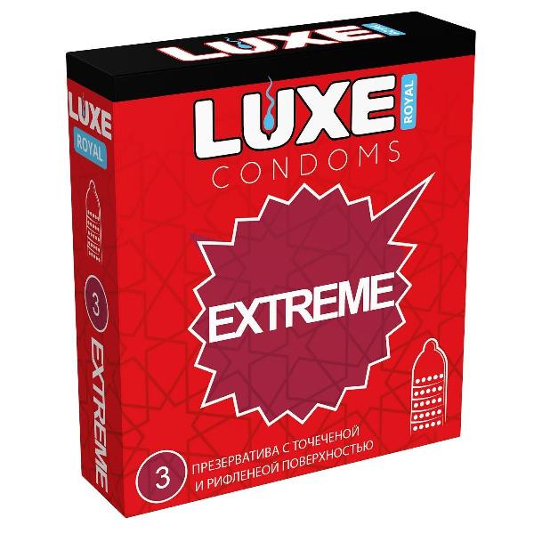 Текстурированные презервативы LUXE Royal Extreme - 3 шт. от Luxe