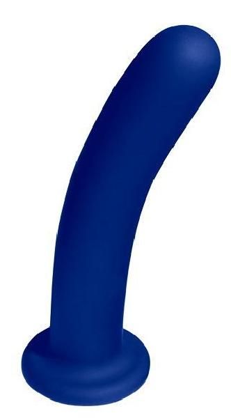 Синий гладкий фаллоимитатор-насадка Pogo - 15,5 см. от Unbound