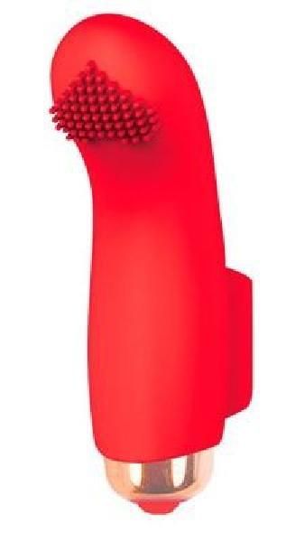 Красная вибропулька с шипиками - 7,2 см. от Bior toys