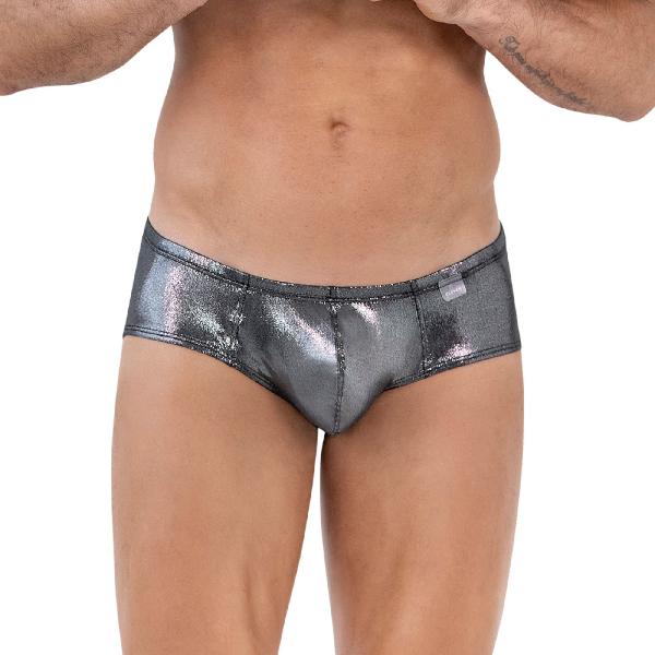 Серебристые трусы-брифы Chakra Latin Brief от Clever Masculine Underwear