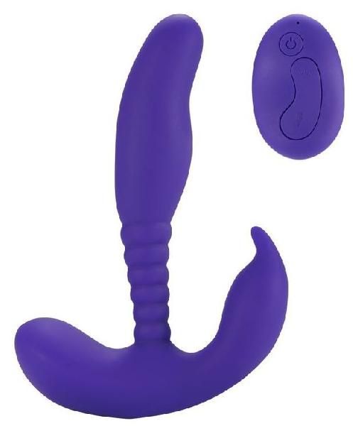 Фиолетовый стимулятор простаты Remote Control Anal Pleasure Vibrating Prostate Stimulator - 13,5 см. от Howells