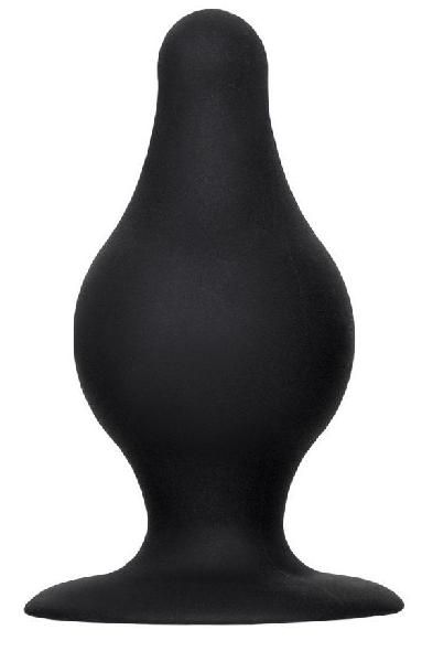 Черная анальная втулка Spade S - 8 см. от Erotist
