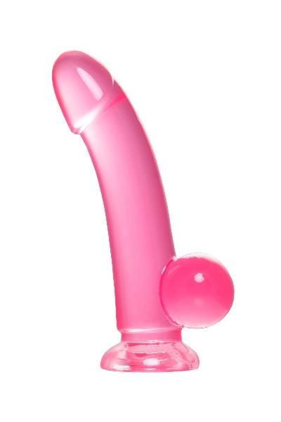 Розовый реалистичный фаллоимитатор Fush - 18 см. от A-toys