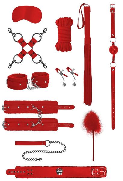 Красный игровой набор БДСМ Intermediate Bondage Kit от Shots Media BV