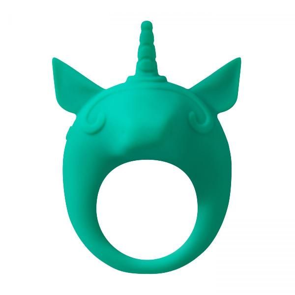 Зеленое эрекционное кольцо Unicorn Alfie от Lola toys