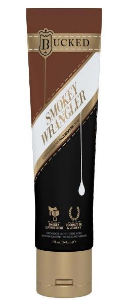 Крем для мастурбации Bucked Smokey Wrangler с ароматом сыромятной кожи - 60 мл. от System JO