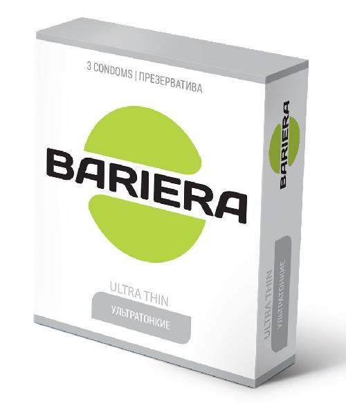 Ультратонкие презервативы Bariera Ultra Thin - 3 шт. от Bariera