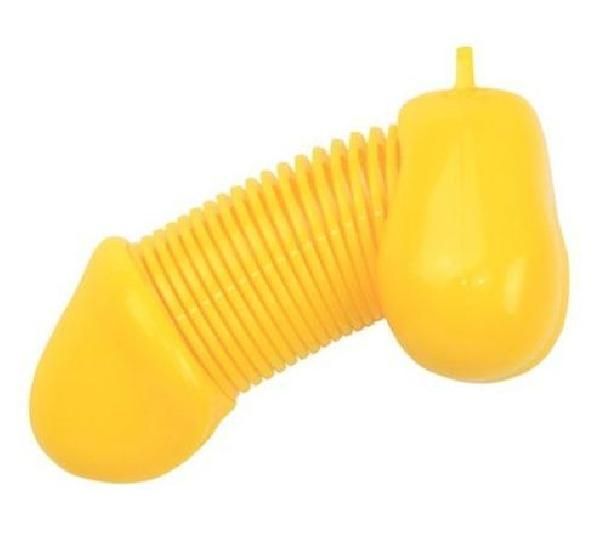 Желтый брелок для ключей в форме пениса от Romfun