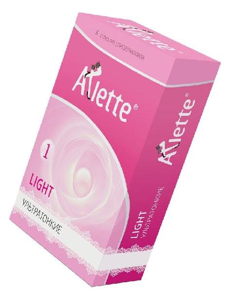 Ультратонкие презервативы Arlette Light - 6 шт. от Arlette