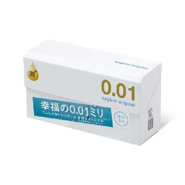 Увлажнённые презервативы Sagami Original 0.01 Extra Lub - 12 шт. от Sagami