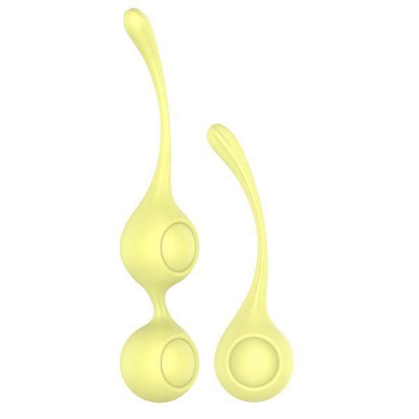 Набор желтых вагинальных шариков Lemon Squeeze от Dream Toys