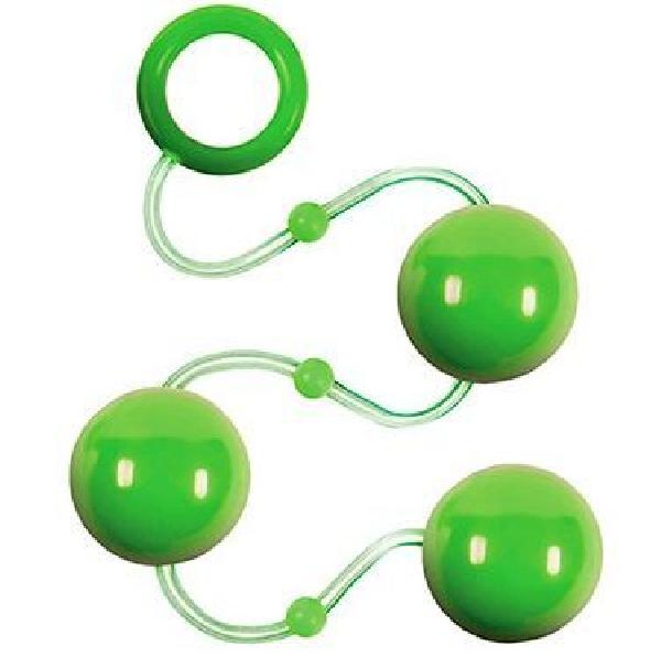 Зеленые анальные шарики Renegade Pleasure Balls от NS Novelties