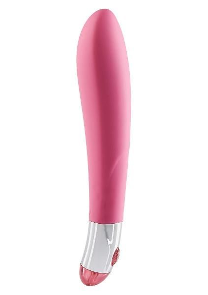 Розовый вибратор Lovely Vibes Elegant - 18,5 см. от Mae B