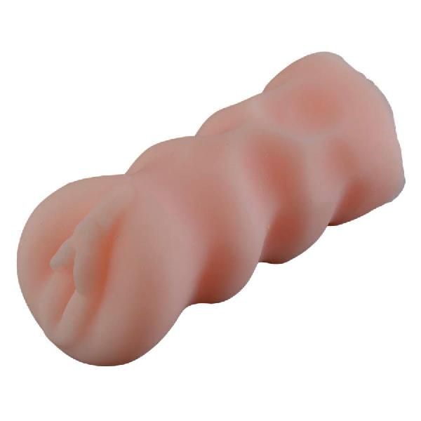 Телесный мастурбатор-вагина с широкими бороздками под пальцы от Sitabella