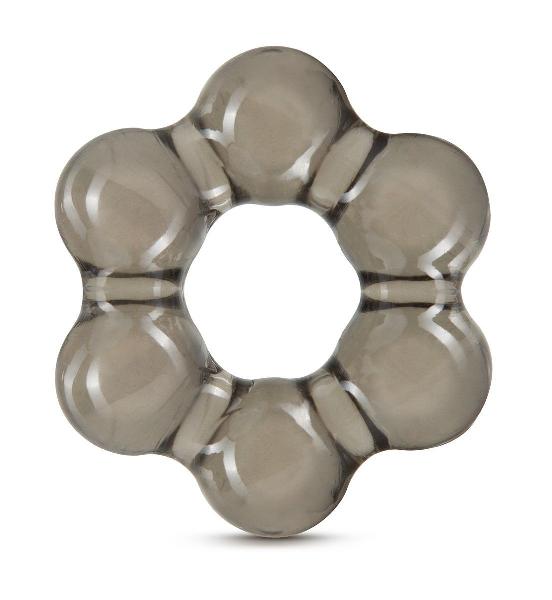 Дымчатое эрекционное кольцо Stay Hard Thick Bead Cock Ring от Blush Novelties