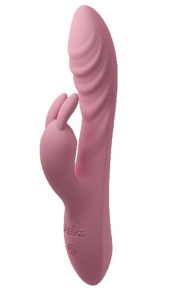 Розовый перезаряжаемый вибратор-кролик Thai - 20,6 см. от Lola Games
