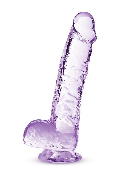 Сиреневый фаллоимитатор 6 Inch Crystalline Dildo - 15,2 см. от Blush Novelties