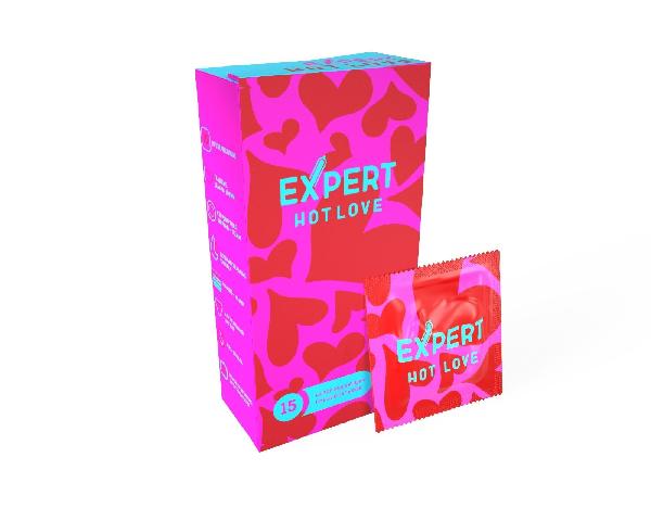 Презервативы с разогревающим эффектом Expert Hot Love - 15 шт. от Expert