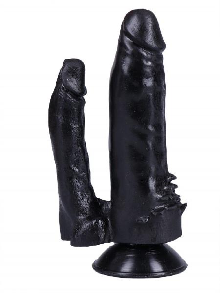 Черный сдвоенный вибратор №11 - 17 см. от Сумерки богов