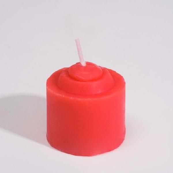 Красная свеча для БДСМ «Роза» из низкотемпературного воска от Сима-Ленд