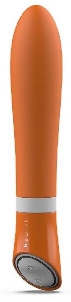 Оранжевый вибратор Bgood Deluxe - 18 см. от B Swish