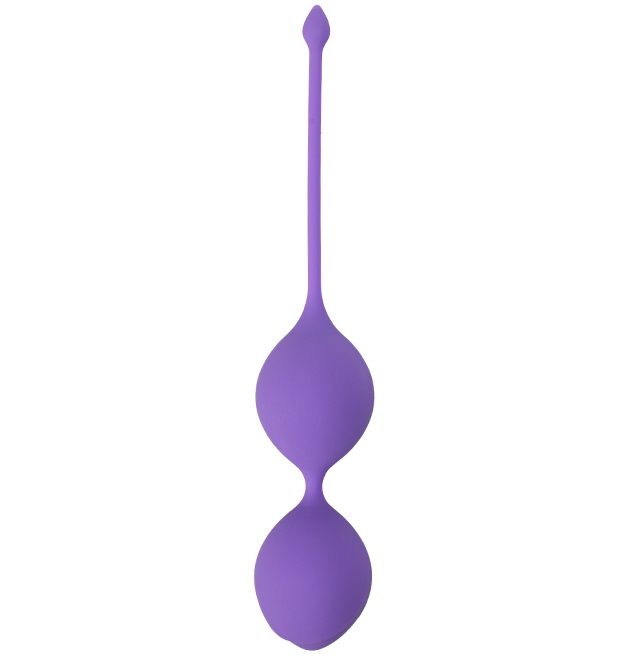 Фиолетовые вагинальные шарики SEE YOU IN BLOOM DUO BALLS 36MM от Dream Toys