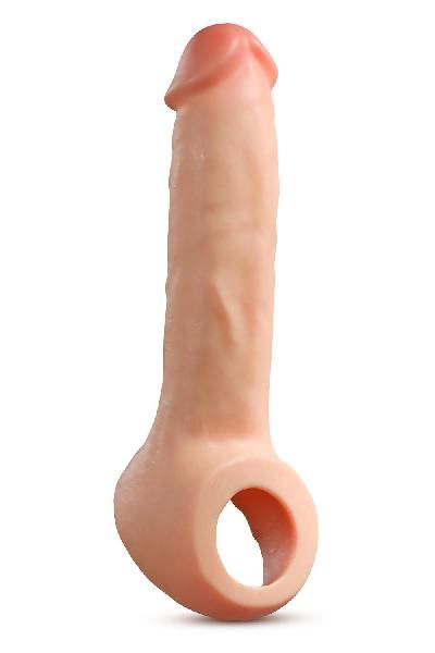 Телесная насадка-удлинитель Thrive 8.75 Inch Realistic Penis Extender Sleeve - 22,2 см. от Blush Novelties