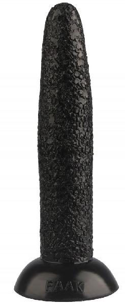 Черный гладкий анальный стимулятор - 23 см. от Сумерки богов