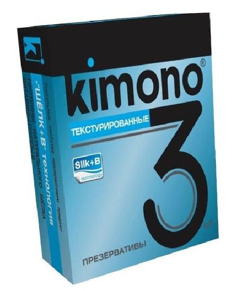 Текстурированные презервативы KIMONO - 3 шт.  от Kimono