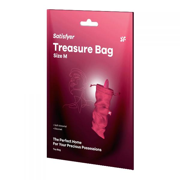 Розовый мешочек для хранения игрушек Treasure Bag M от Satisfyer