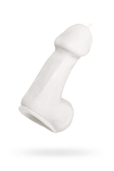 Белая свеча в форме пениса - 47 гр. от Pecado