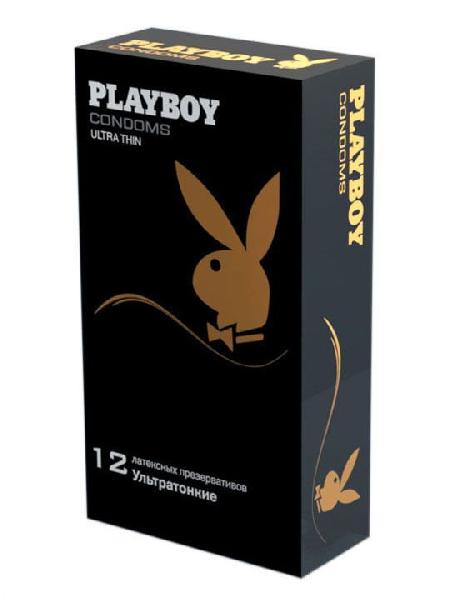 Ультратонкие презервативы Playboy Ultra Thin - 12 шт. от Playboy