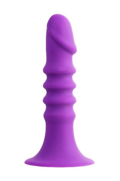 Фиолетовый анальный фаллоимитатор Drilly - 14 см. от A-toys