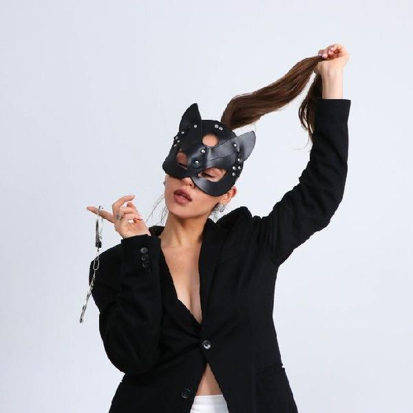 Эротический набор «Твоя кошечка»: маска и наручники от Сима-Ленд