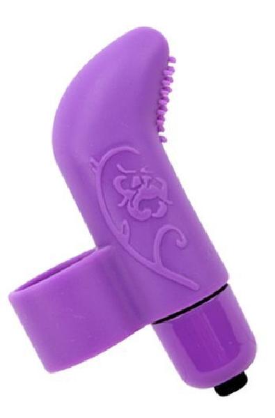Фиолетовая вибронасадка на палец MisSweet - 7,4 см. от Chisa
