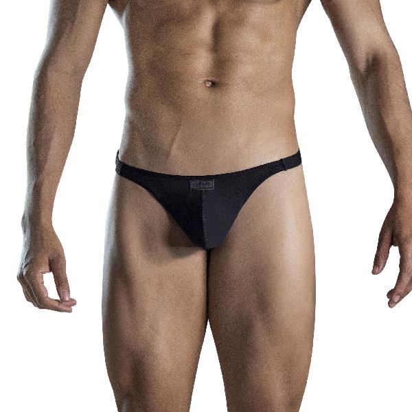 Черные сексуальные трусы-тонги Luxury Thong от Clever Masculine Underwear