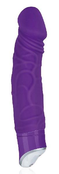 Фиолетовый реалистичный вибратор с 7 режимами - 16 см. от Erotic Fantasy