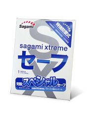 Презерватив Sagami Xtreme Ultrasafe с двойным количеством смазки - 1 шт. от Sagami
