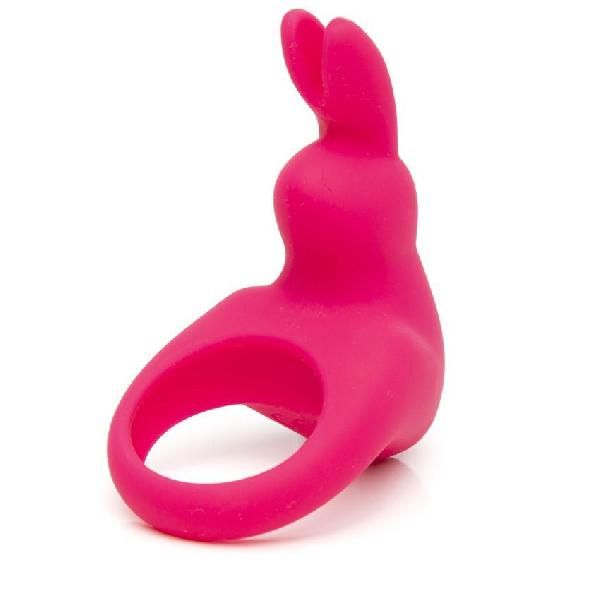 Розовое эрекционное виброкольцо Happy Rabbit Rechargeable Rabbit Cock Ring от Happy Rabbit