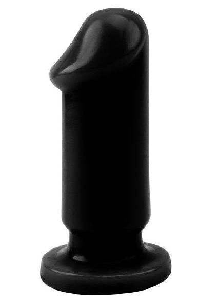 Черный анальный фаллоимитатор Evil Dildo Plug S - 9 см. от Chisa