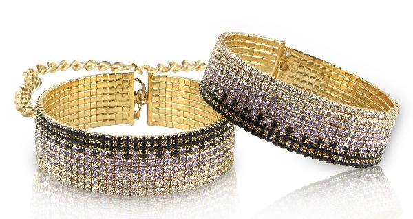 Золотистые наручники Diamond Handcuffs Liz от Rianne S