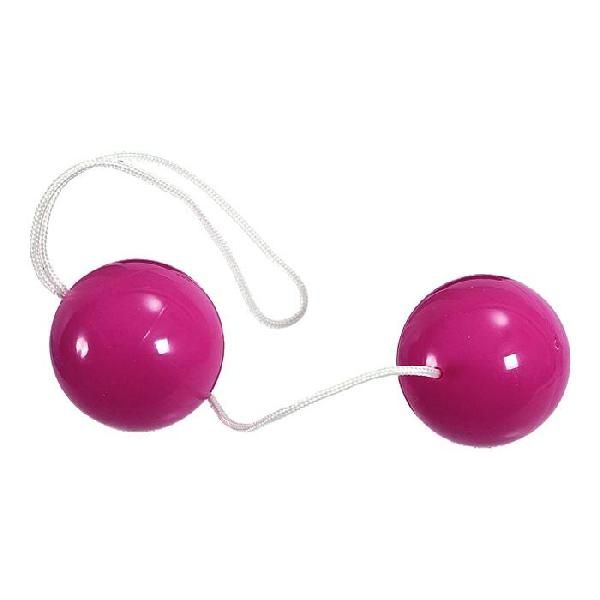 Фиолетовые вагинальные шарики на мягкой сцепке от Seven Creations