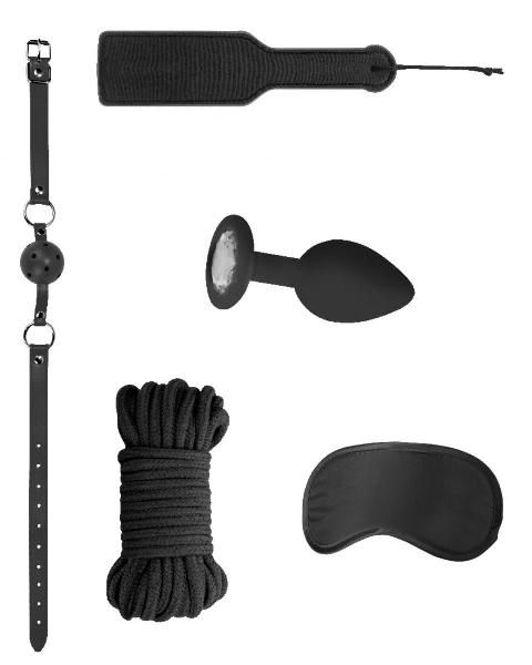 Черный игровой набор Introductory Bondage Kit №5 от Shots Media BV