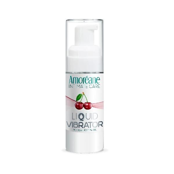 Жидкий вибратор со вкусом вишни Amoreane Cherry - 30 мл. от Amoreane