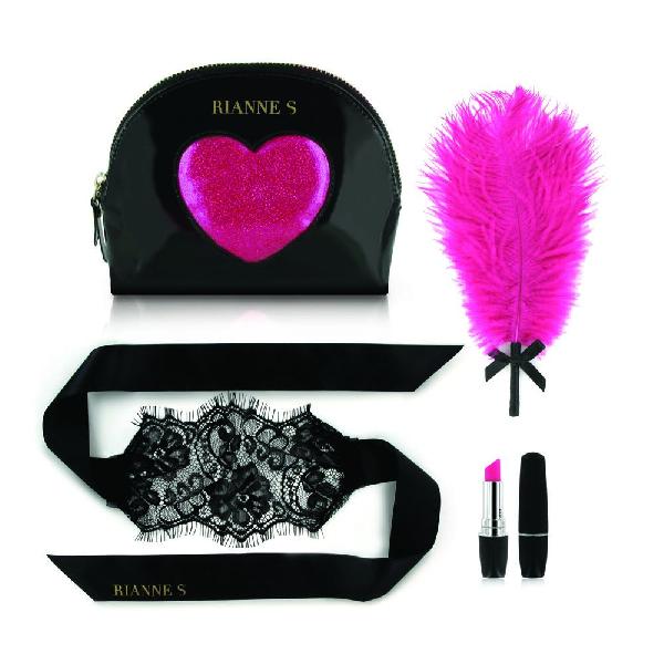 Черно-розовый эротический набор Kit d Amour от Rianne S