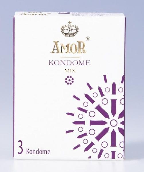 Микс-набор презервативов AMOR Mix - 3 шт. от AMOR