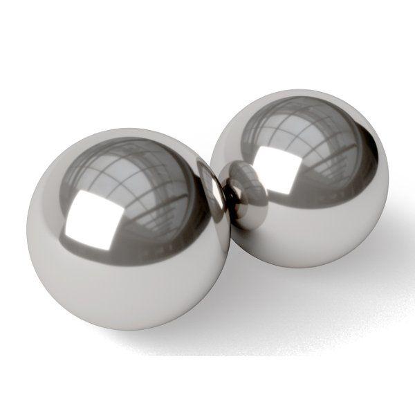 Серебристые вагинальные шарики Stainless Steel Kegel Balls от Blush Novelties